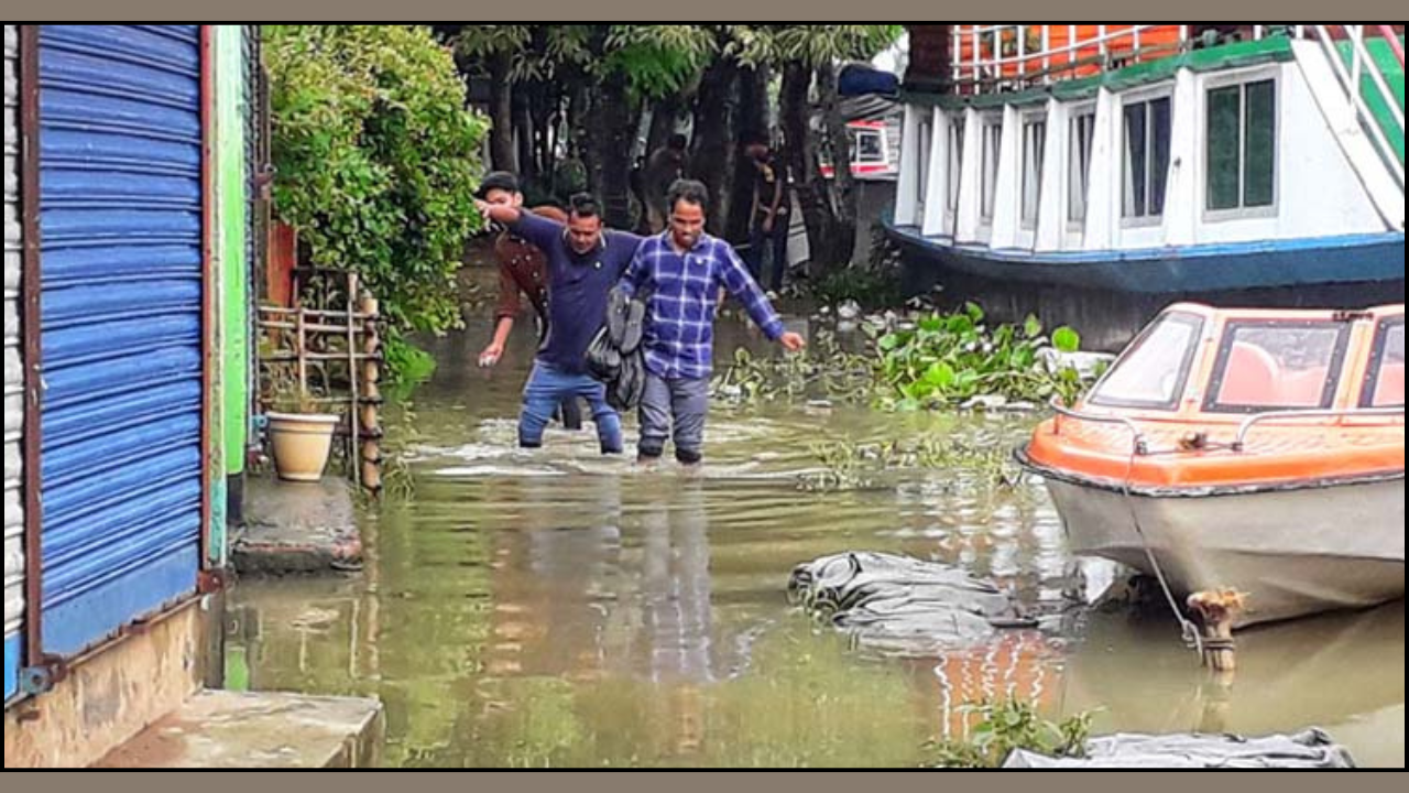 বৃষ্টি ও পাহাড়ি ঢলে সুনামগঞ্জে বাড়ছে নদ-নদীর পানি