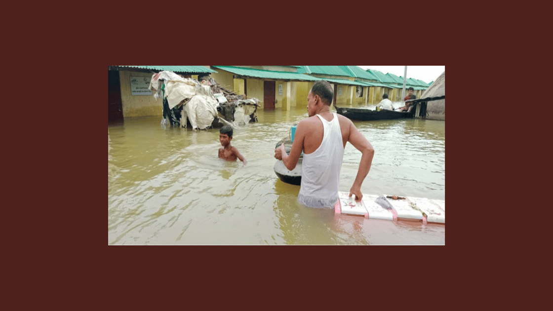 সিলেটে আশ্রয়কেন্দ্রে ত্রাণ, খাবার পানির সংকট চরমে