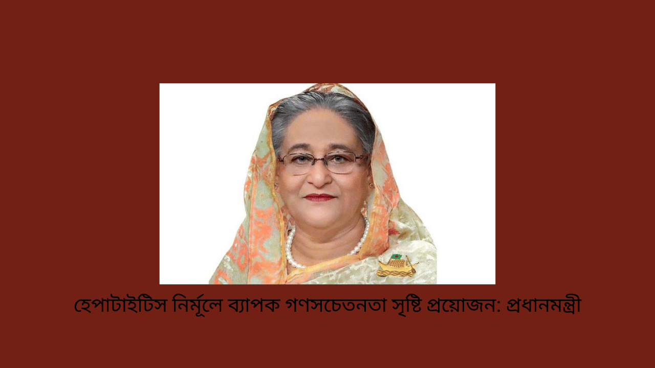 হেপাটাইটিস নির্মূলে ব্যাপক গণসচেতনতা সৃষ্টি প্রয়োজন: প্রধানমন্ত্রী