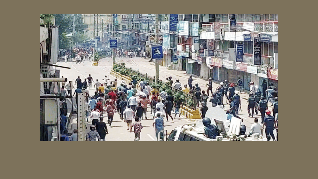 সিলেট নগরজুড়ে বিভিন্ন স্থানে সংঘর্ষ, থমথমে অবস্থা