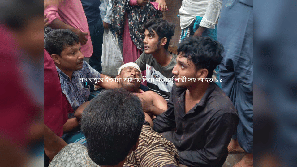 মাধবপুরে ইজারা আদায় নিয়ে সংঘর্ষে নারী সহ আহত ১৯