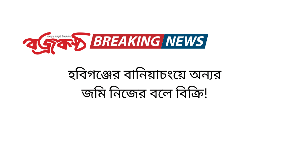 হবিগঞ্জের বানিয়াচংয়ে অন্যর জমি নিজের বলে বিক্রি!