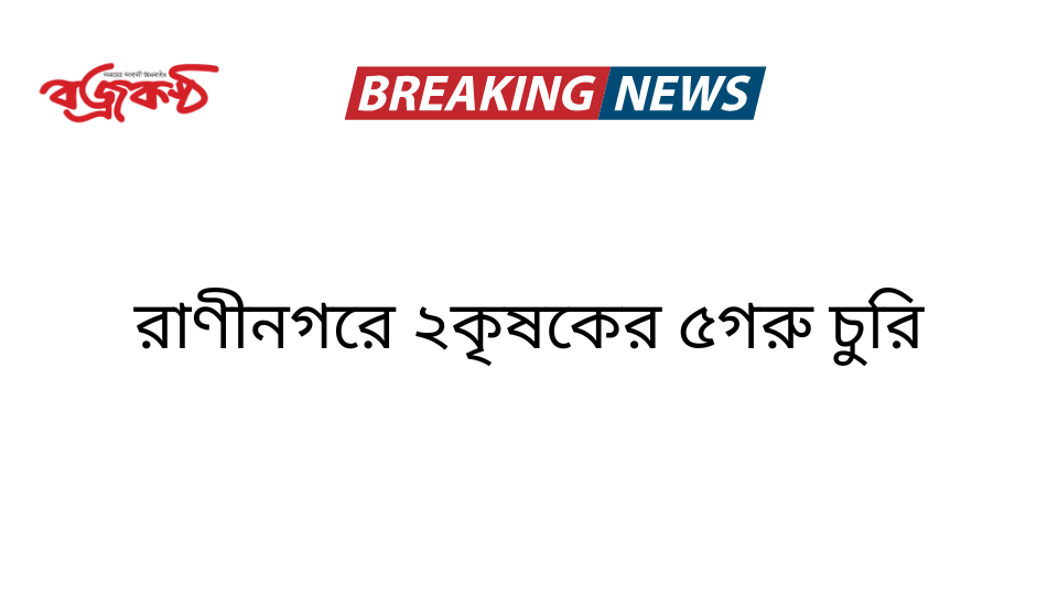 রাণীনগরে ২কৃষকের ৫গরু চুরি