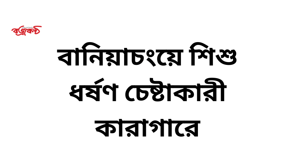 বানিয়াচংয়ে শিশু ধর্ষণ চেষ্টাকারী কারাগারে