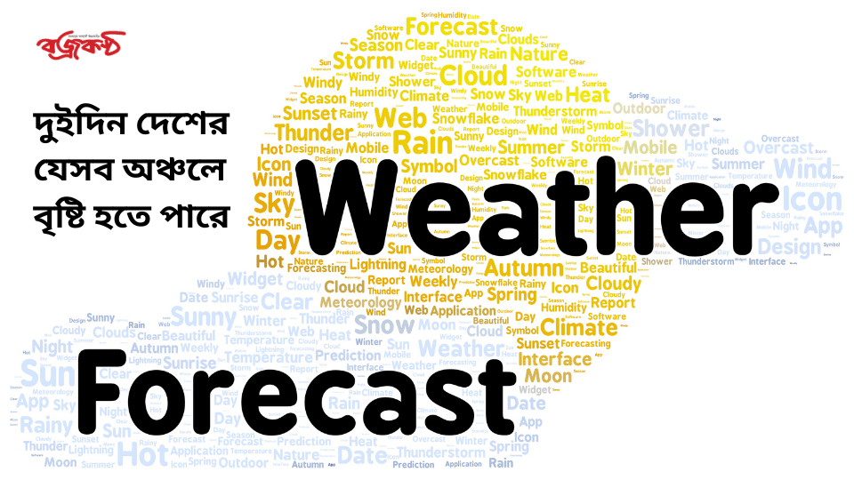 দুইদিন দেশের যেসব অঞ্চলে বৃষ্টি হতে পারে