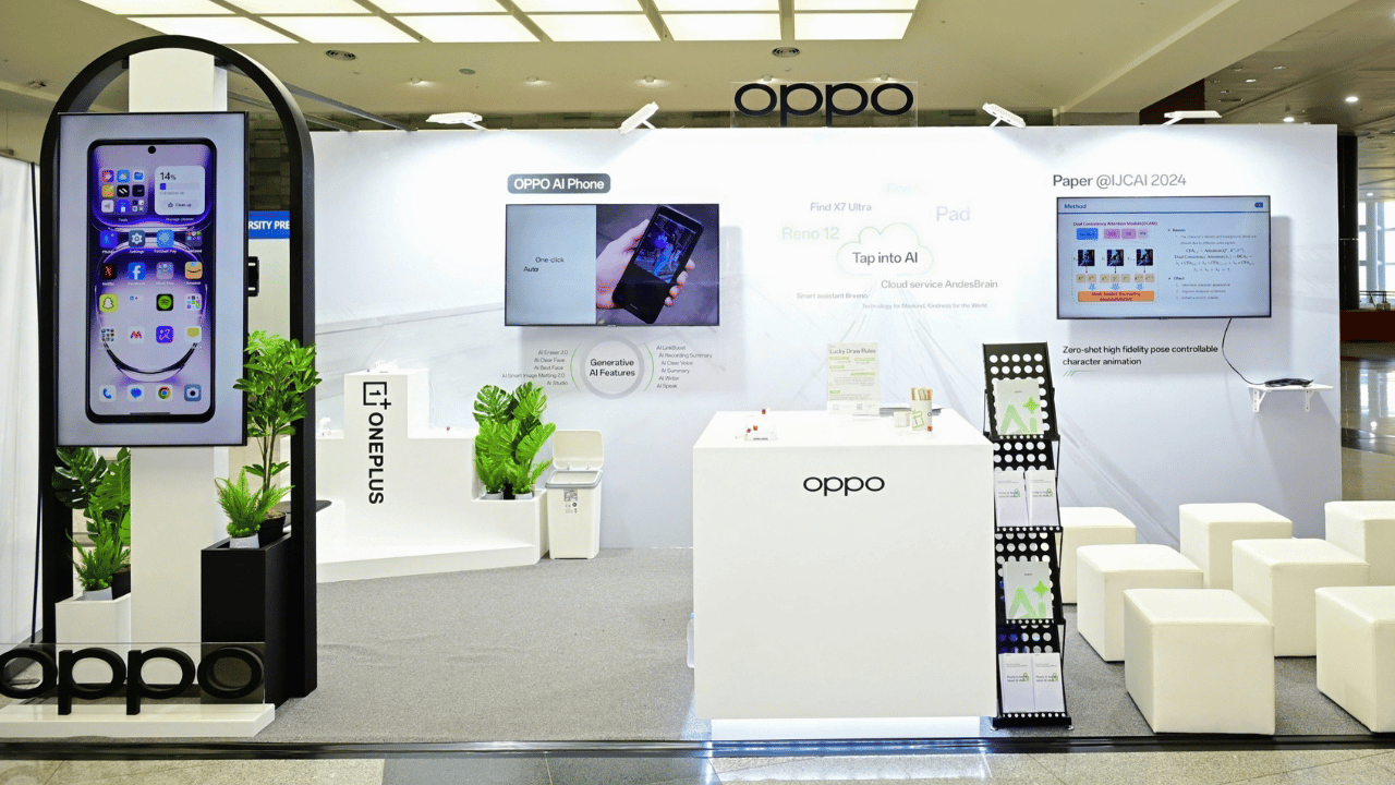 OPPO Showcases Cutting-Edge AI Innovations at IJCAI 2024, Leading the Future of AI Phones